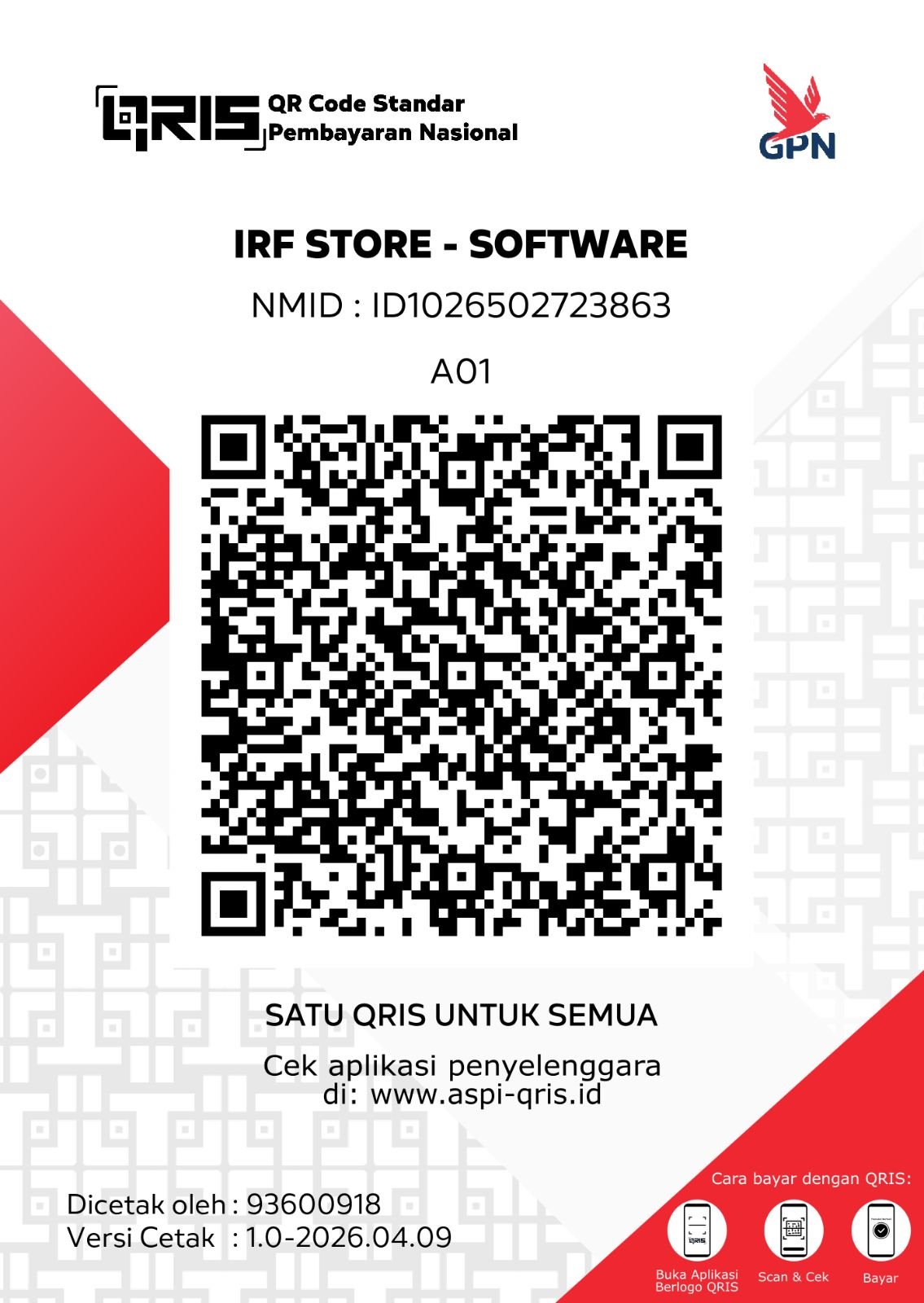 QRIS IRF Design